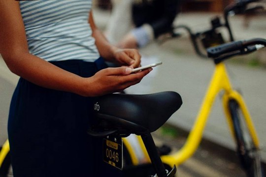 Tramite lo smartphone è possibile noleggiare una bici in pochi secondi