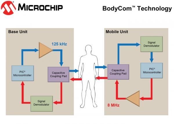 Uno schema della tecnologia BodyCom
