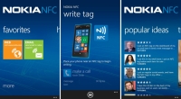 Alcuni screenshot dell'app Nokia NFC Writer