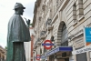 La statua di Sherlock Holmes, a Londra, è una di quelle che sono state animate con le tecnologie NFC e QR